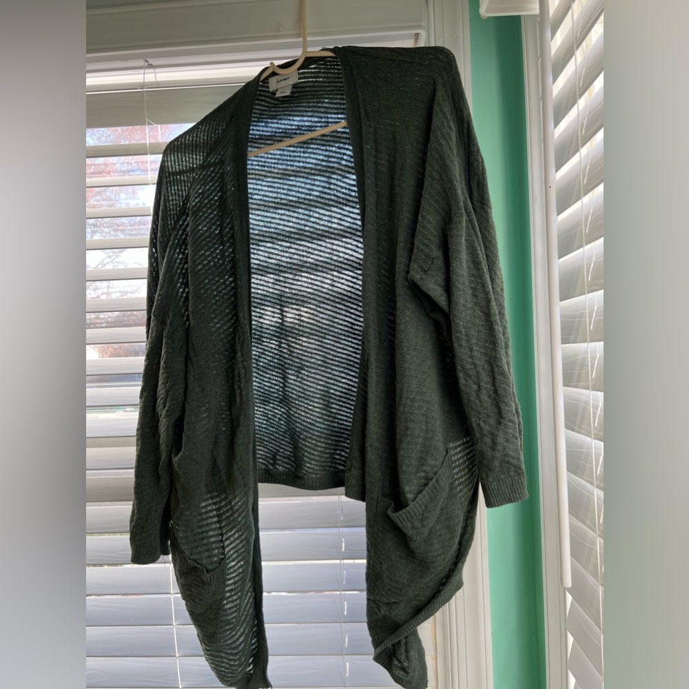 Green Cardigan Size Large